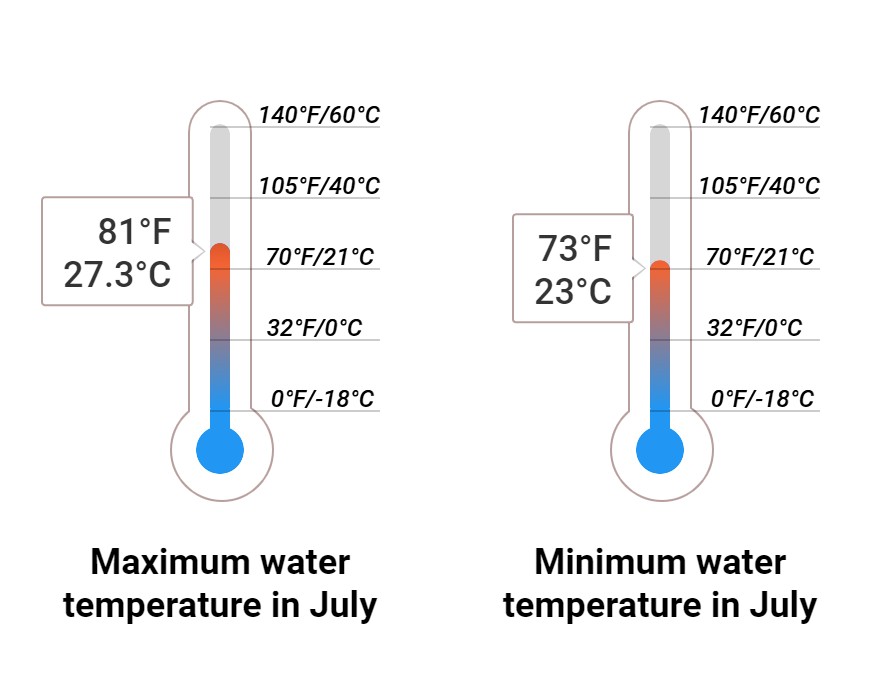 Average Sea temperature